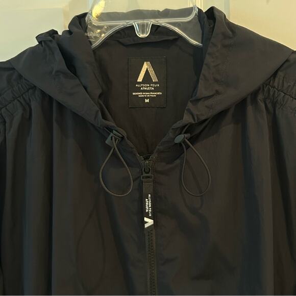Athleta Allyson Felix Legend Oversized Jacket Black Size Medium - Picture 7 of 12